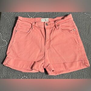 Firetrap Women’s Coral Pink Jean Shorts Size 27